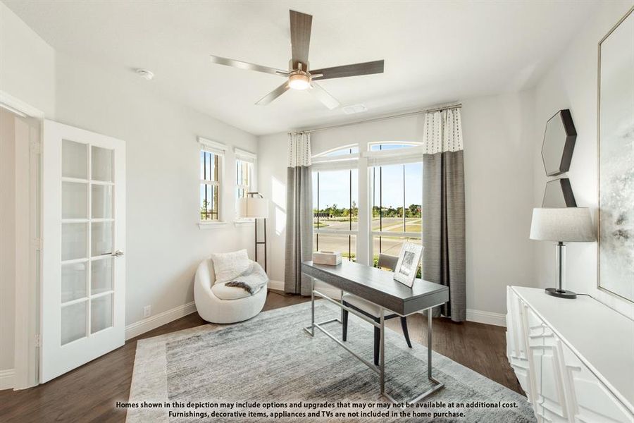 Furnished interior view inside a new home in Painted Tree, McKinney (Image 5).