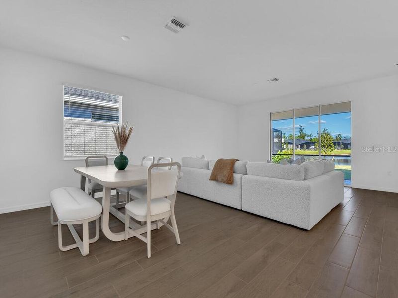 Furnished interior view inside a new home in Willow, Punta Gorda (Image 10).