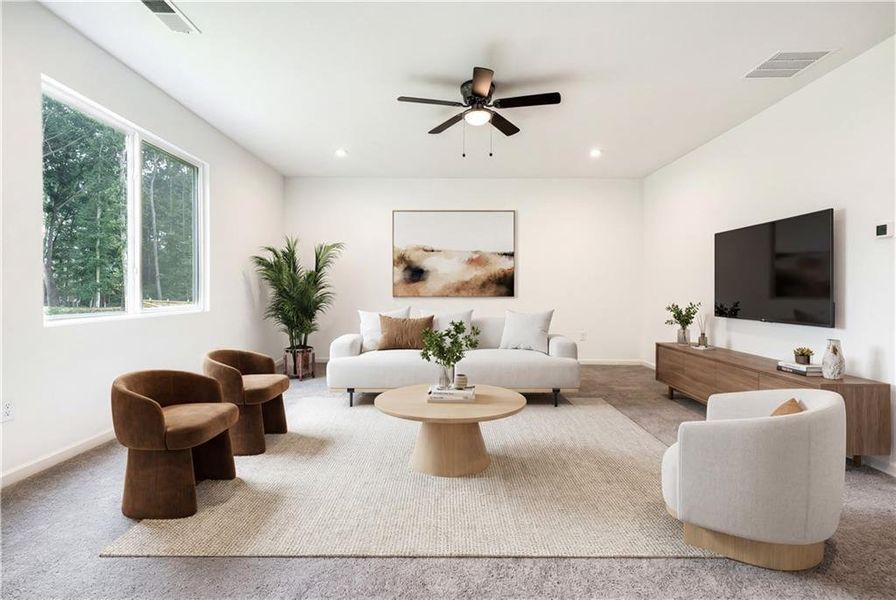 Furnished interior view inside a new home in The Reserve At Liberty Park, Braselton (Image 7).