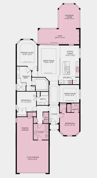 2D floor plan layout for the Farnese by Taylor Morrison in Esplanade at Starling, Punta Gorda, FL (Image 5). 2D floor plan layout for the Farnese by Taylor Morrison in Esplanade at Starling, Punta Gorda, FL (Image 5).