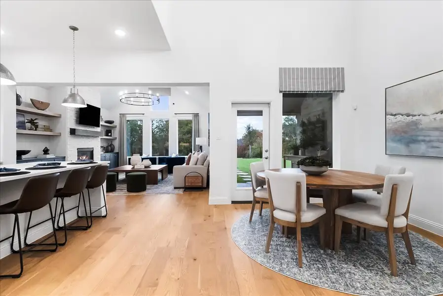 Furnished interior view inside a new home in Keeneland, Aubrey (Image 10).