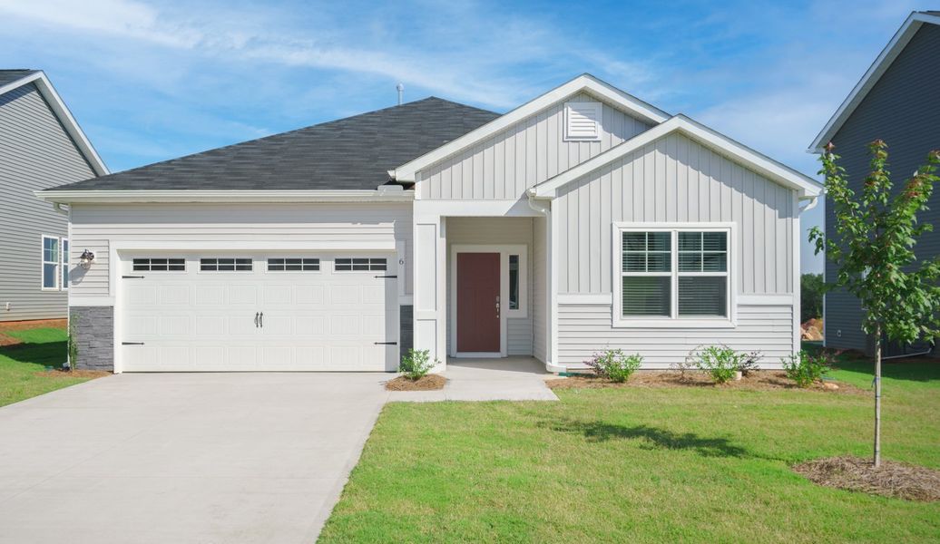 Representative exterior photo of a completed home built from the The Harper by Cothran Homes in Holly Ridge, Greenville, SC (Image 20).