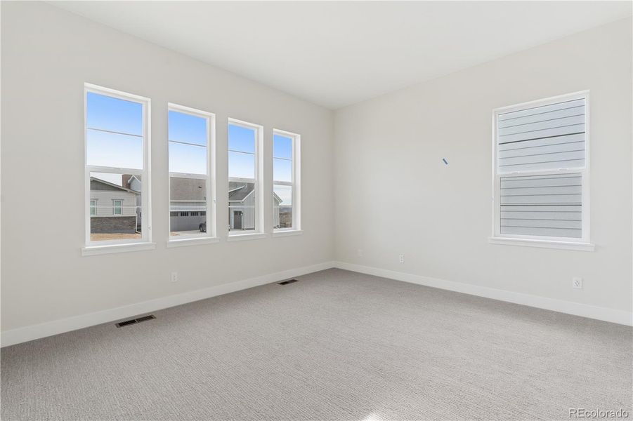 Spacious, unfurnished interior of a new home in Retreat at The Canyons, Castle Pines (Image 36). Spacious, unfurnished interior of a new home in Retreat at The Canyons, Castle Pines (Image 36).