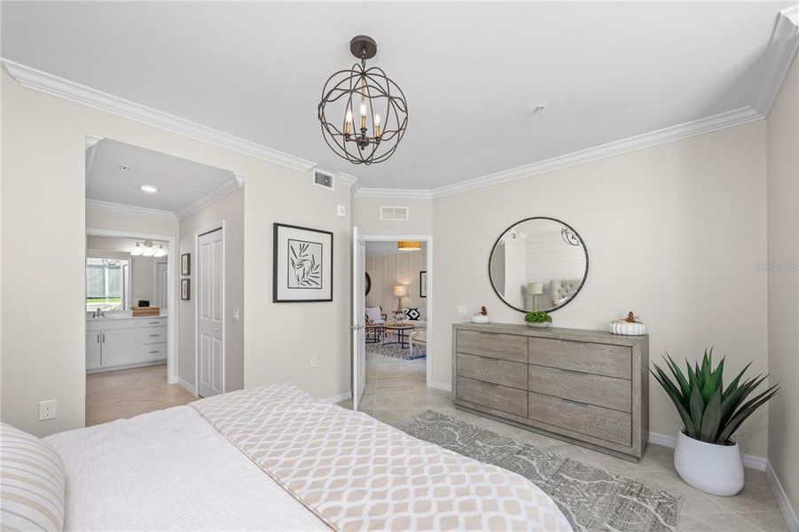 Furnished interior view inside a new home in Calusa Country Club, Lakewood Ranch (Image 17).