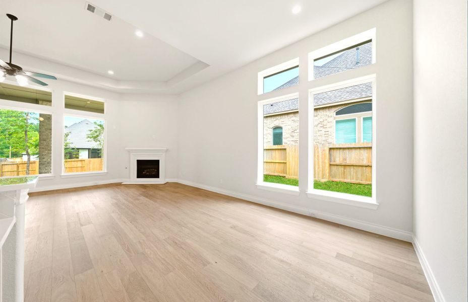 Spacious, unfurnished interior of a new home in Bridgeland 50′, Cypress (Image 30). Spacious, unfurnished interior of a new home in Bridgeland 50′, Cypress (Image 30).