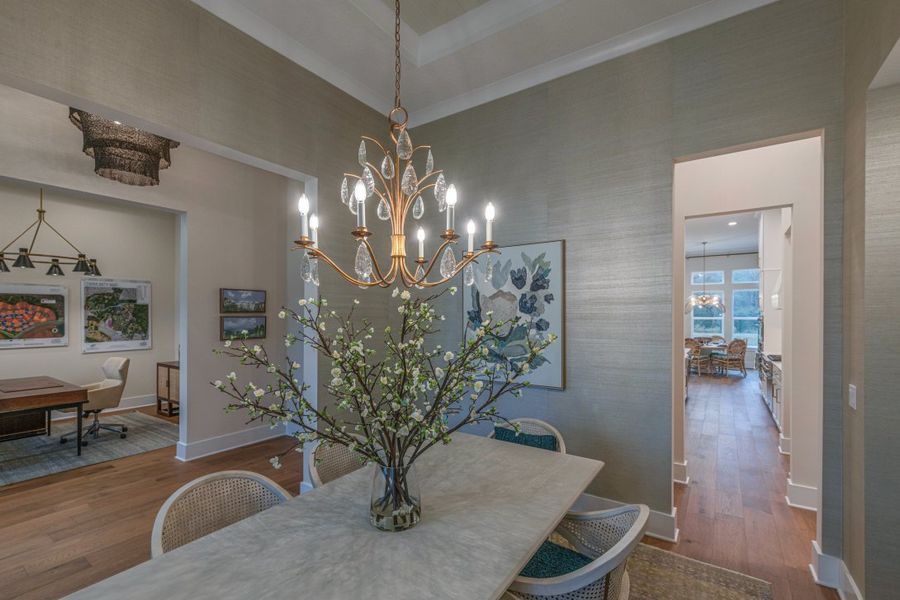 Representative furnished interior of a home built from the Stella II by Riverside Homes in Hidden Creek at SilverLeaf, St. Augustine (Image 35).