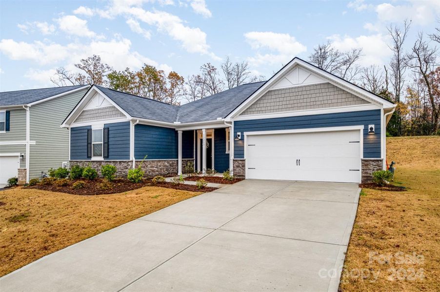 2 car garage and spacious driveway