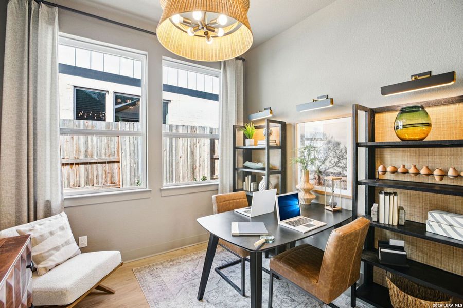 Furnished interior view inside a new home in Village at Three Oaks, Seguin (Image 14).