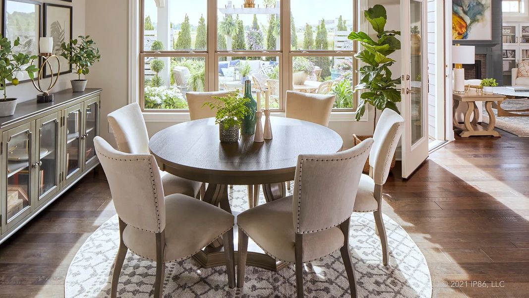 Furnished interior view inside a new home in The Courtyards at Bailey Farm, Dacula (Image 20).