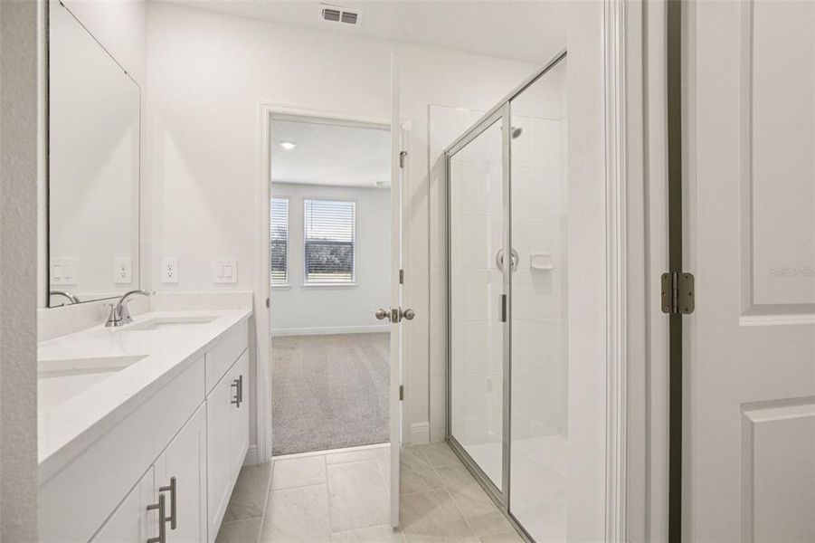 Furnished interior view inside a new home in The Reserve at Hammock Oaks - Classic Series, Lady Lake (Image 10).