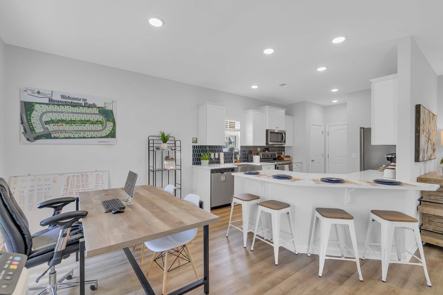 Representative furnished interior of a home built from the Crestfall II by Great Southern Homes in Worthington, Hephzibah (Image 11).