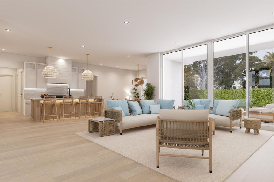 Furnished interior view inside a new home in , West Palm Beach (Image 13).