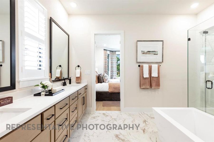Furnished interior view inside a new home in Goodland: 60ft. lots, Midlothian (Image 13).