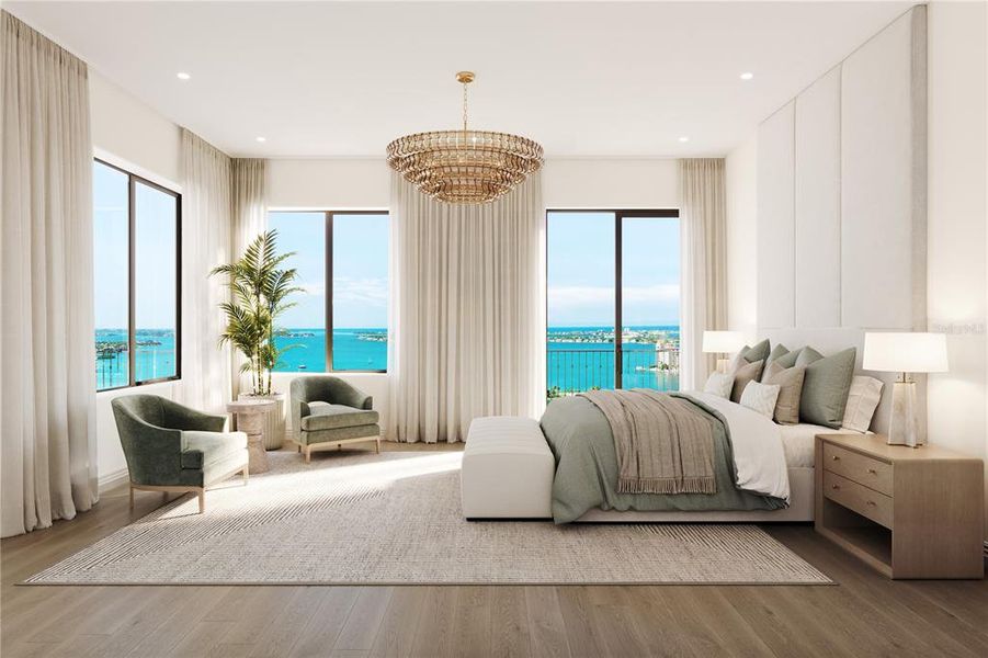 Furnished interior view inside a new home in , Sarasota (Image 14).