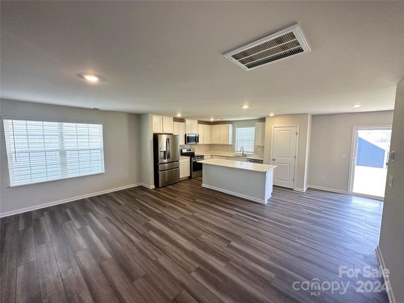 Kitchen and Family Room