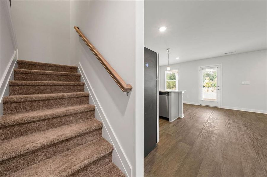 Furnished interior view inside a new home in Crossvine Village, LaGrange (Image 14). Furnished interior view inside a new home in Crossvine Village, LaGrange (Image 14).