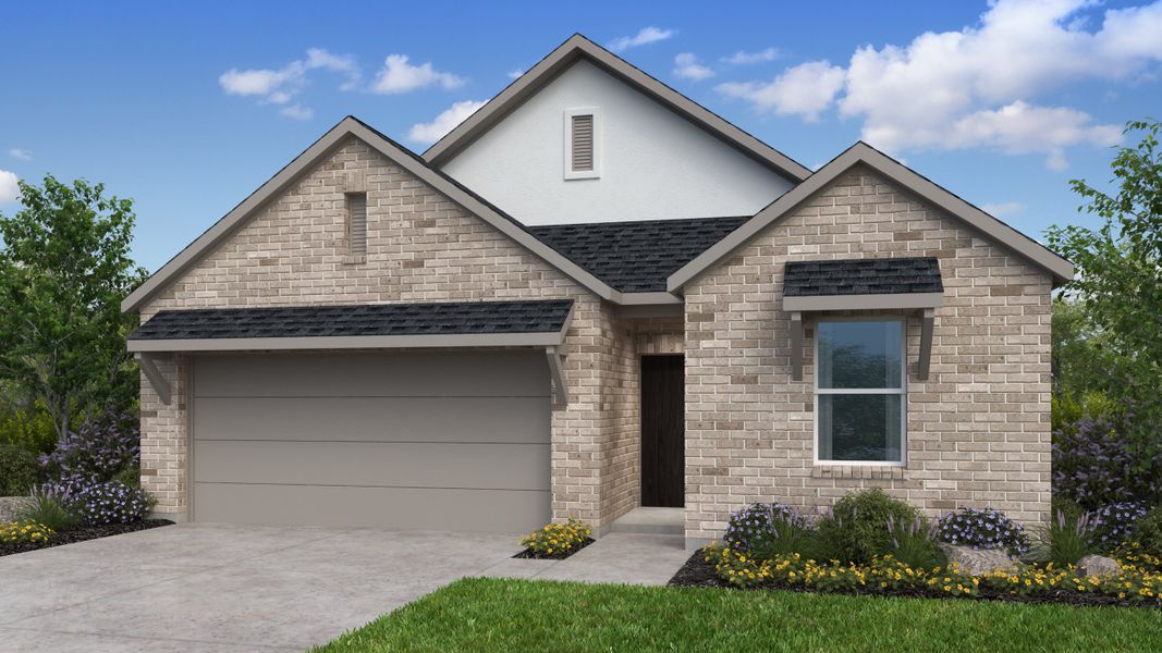 Front exterior of a home in the Brookewater 45s community, located in Rosenberg, TX (Image 11).