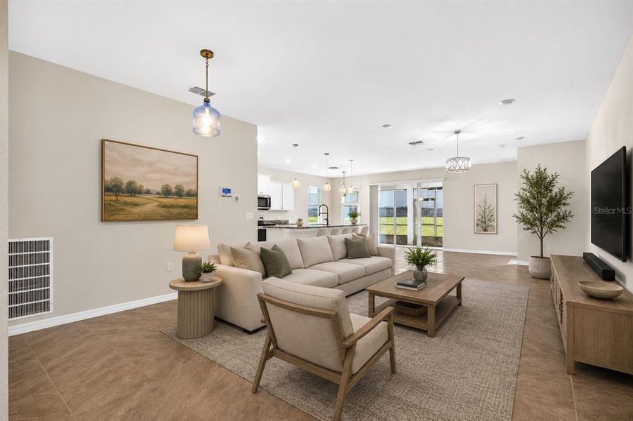 Furnished interior view inside a new home in , Ocala (Image 5).