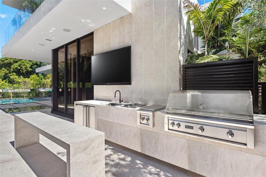 Furnished interior view inside a new home in , Miami Beach (Image 15). Furnished interior view inside a new home in , Miami Beach (Image 15).