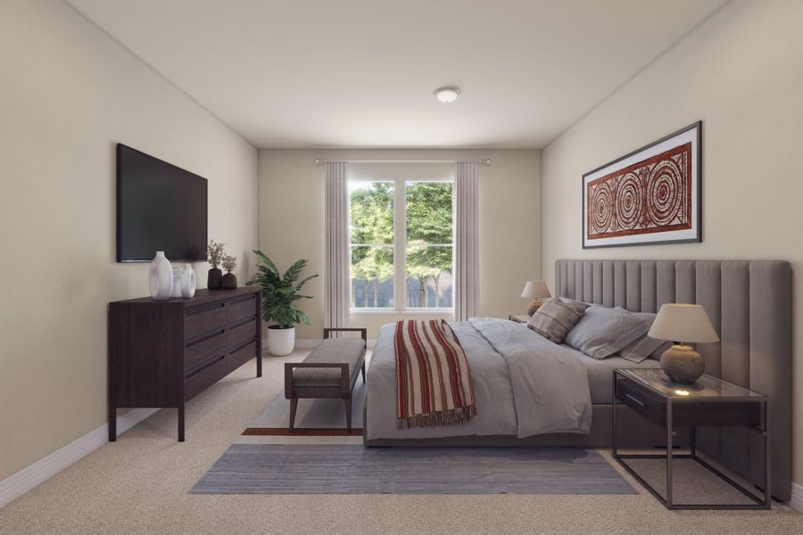 Representative furnished interior of a home built from the Garner by Tri Pointe Homes in Mason Woods, Cypress (Image 10).