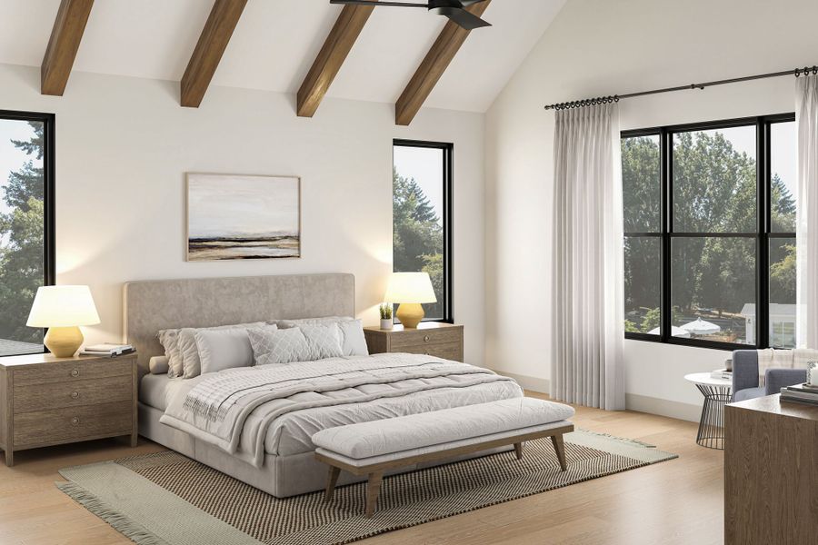 Furnished interior view inside a new home in , Dallas (Image 5).