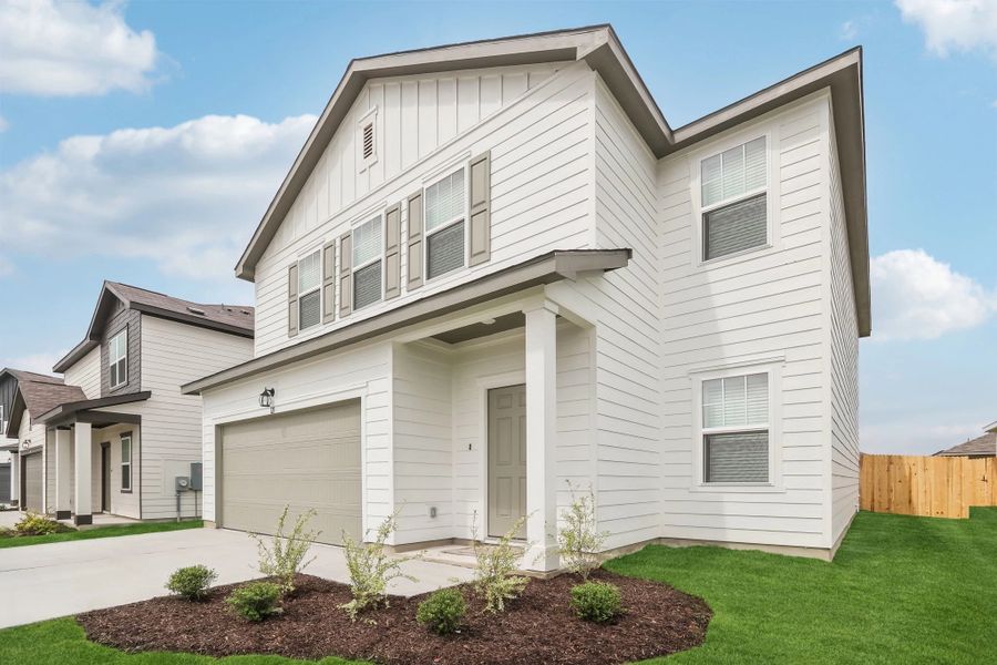 Representative exterior photo of a completed home built from the Supernova by Starlight Homes in Castlewood South, Taylor, TX (Image 24).
