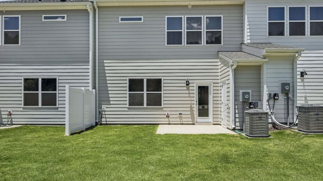 Representative exterior photo of a completed home built from the DANIEL by D.R. Horton in The Townes Park, Apex, NC (Image 20). Representative exterior photo of a completed home built from the DANIEL by D.R. Horton in The Townes Park, Apex, NC (Image 20).
