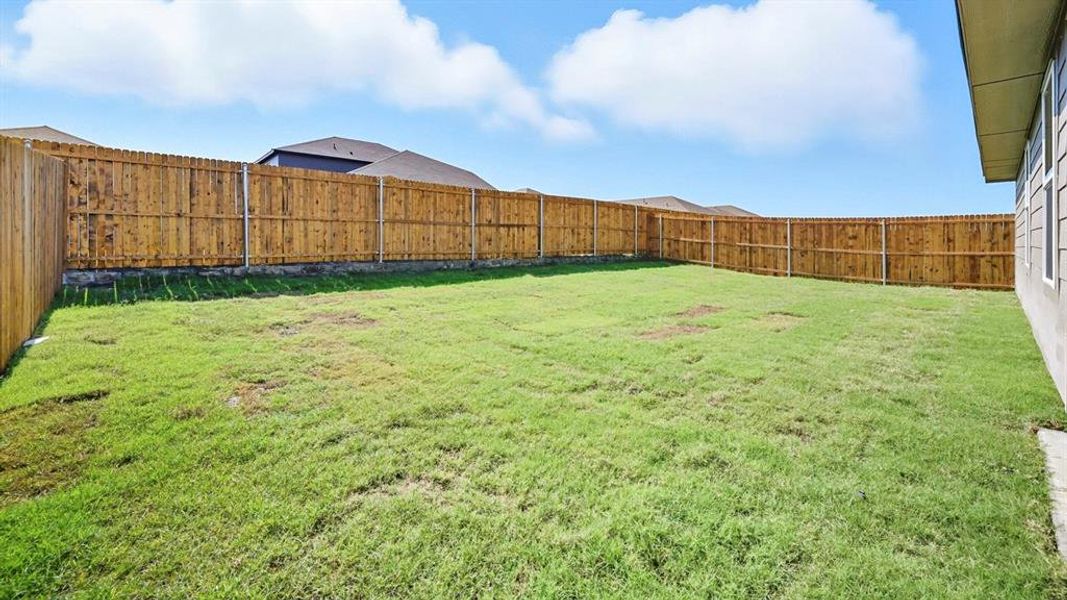 View of fenced backyard View of fenced backyard
