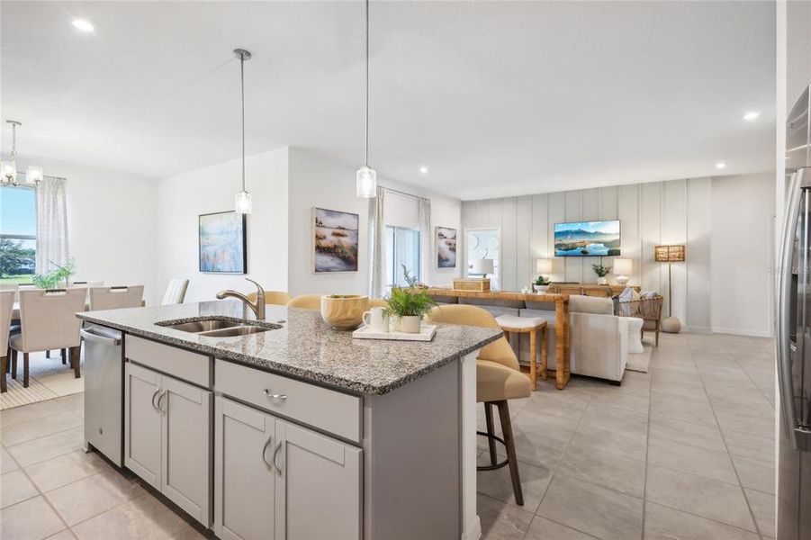 Furnished interior view inside a new home in Groves at Grand Island, Grand Island (Image 18).