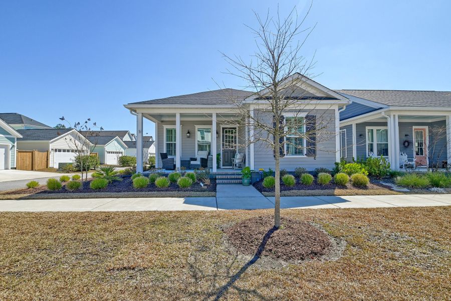 Front exterior of a new home in Midtown at Nexton, Summerville, SC, highlighting curb appeal (Image 23).