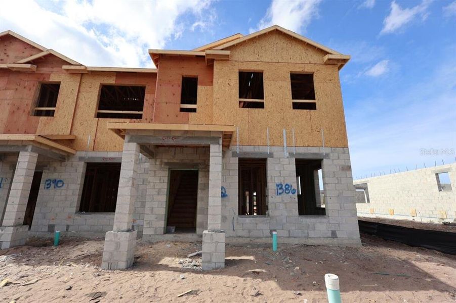 In-progress construction of a new home in Center Lake on the Park, St. Cloud, FL (Image 16). In-progress construction of a new home in Center Lake on the Park, St. Cloud, FL (Image 16).