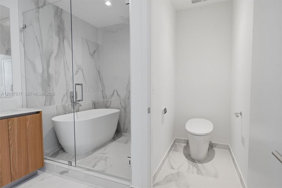 Furnished interior view inside a new home in , Miami (Image 16).