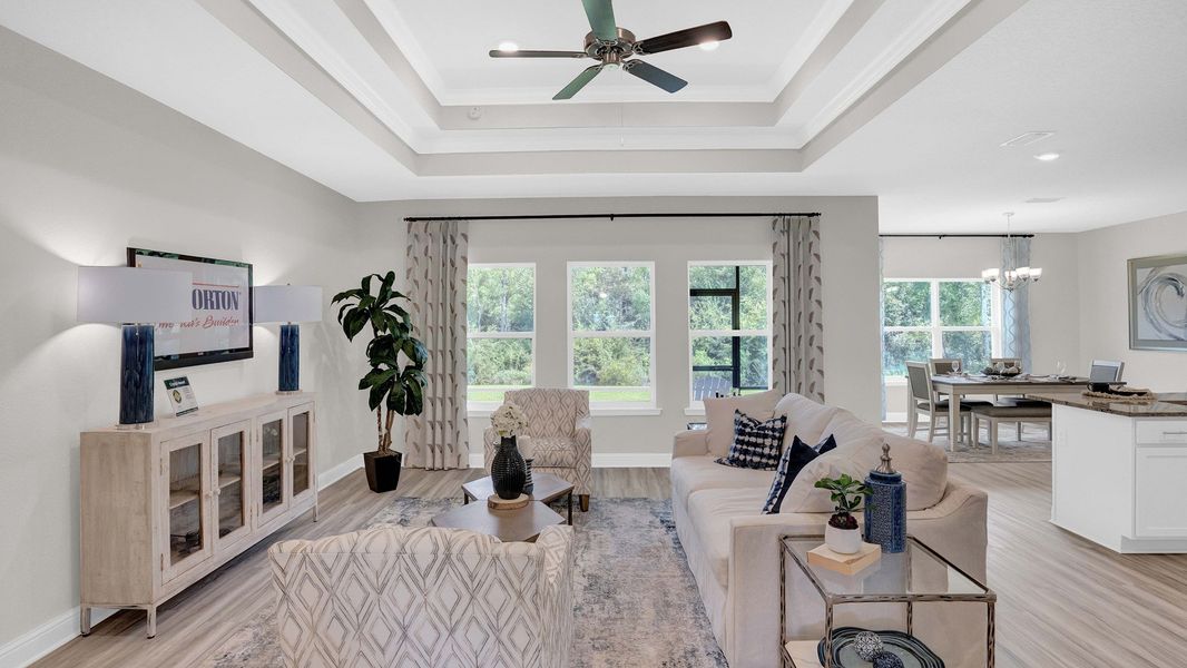 Representative furnished interior of a home built from the Jasmine by D.R. Horton in Palm Ridge, Guyton (Image 9). Representative furnished interior of a home built from the Jasmine by D.R. Horton in Palm Ridge, Guyton (Image 9).