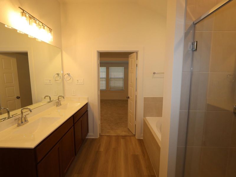Furnished interior view inside a new home in Pinewood at Grand Texas, New Caney (Image 11).