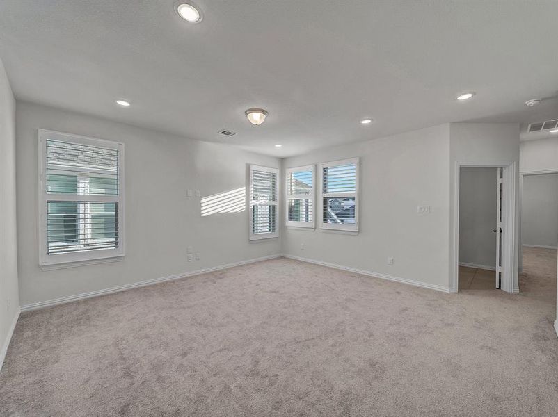 View of carpeted empty room