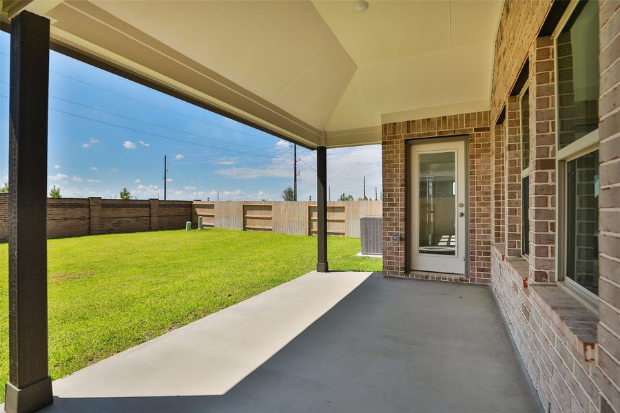 Exterior details and patio area of a home in Cypress Green, Hockley (Image 2).