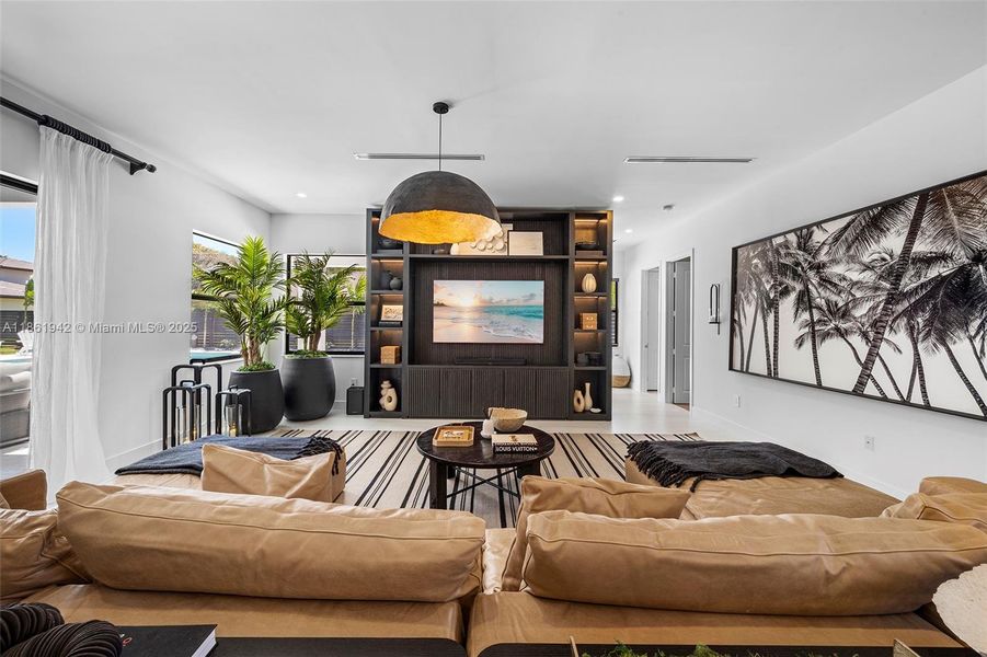 Furnished interior view inside a new home in , Miami (Image 59). Furnished interior view inside a new home in , Miami (Image 59).