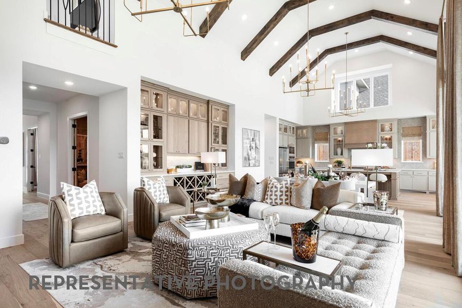 Furnished interior view inside a new home in Parkside On The River, Georgetown (Image 34).