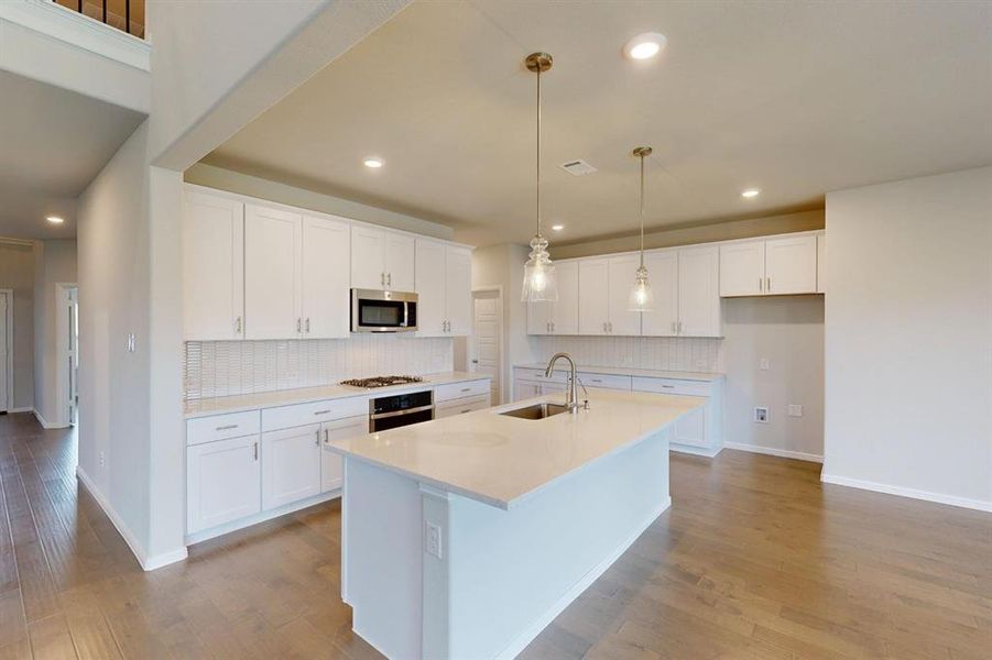 Furnished interior view inside a new home in The Preserve, Justin (Image 7).