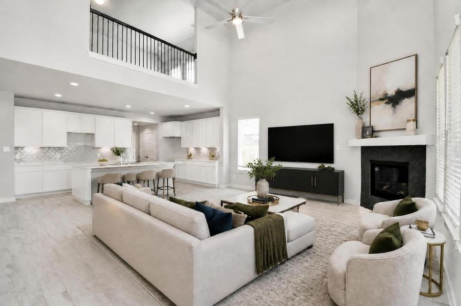 Virtua staged living room.