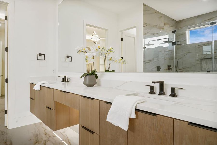 Furnished interior view inside a new home in , Heath (Image 10).