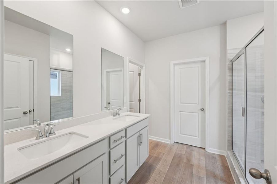 Furnished interior view inside a new home in Westmont Preserve, Powder Springs (Image 14).