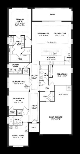 Image 4 representing the Tobago by K. Hovnanian® Homes in K. Hovnanian's® Four Seasons at Orlando, Kissimmee, FL.