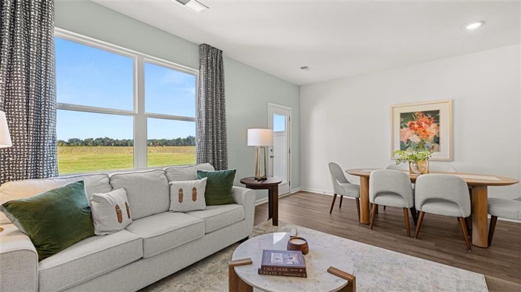 Furnished interior view inside a new home in The Gables at Agricultural Village, Perry (Image 14).