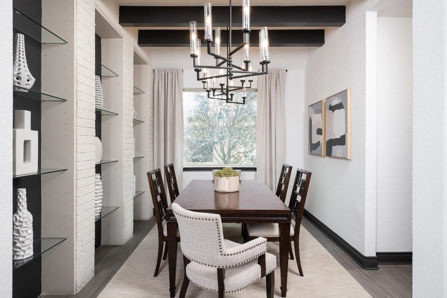 Representative furnished interior of a home built from the Alexander II by Ashton Woods in Megan's Landing, Castroville (Image 5).