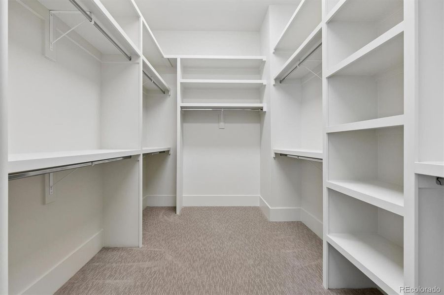 Primary walk in closet