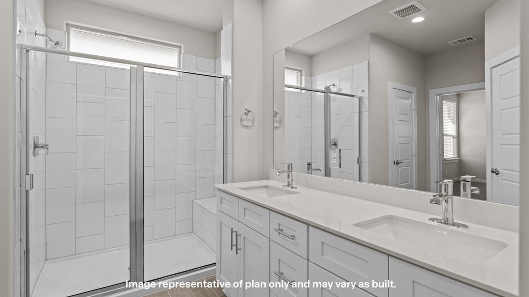 Representative furnished interior of a home built from the Portales by D.R. Horton in Homestead at Parks Bell Ranch, Odessa (Image 8).