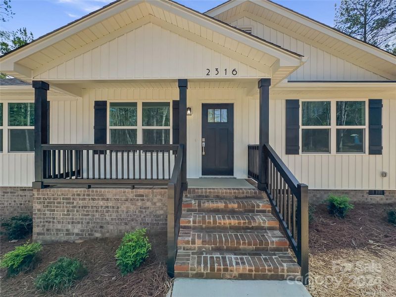 Covered front porch