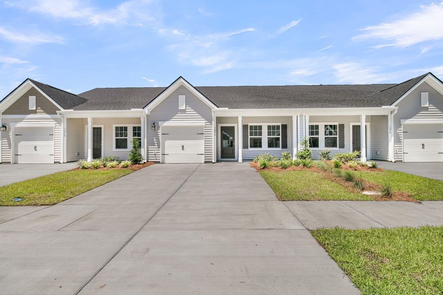 Front exterior of a new home in , Summerville, SC, highlighting curb appeal (Image 1). Front exterior of a new home in , Summerville, SC, highlighting curb appeal (Image 1).