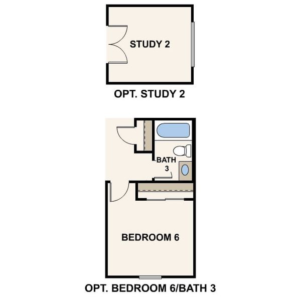 2D floor plan layout of this home in North Copper Canyon, Surprise, AZ (Image 3).
